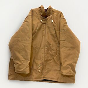 Tough Duck Canvas Work Coat Quilted Lined Barn Jacket Men's 5XL Tall